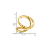 22 mm 14k Yellow Gold coin bezel for 22 mm Coin — size reference (ruler)