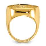 22 mm 14k Yellow Gold coin bezel for 22 mm Coin — alternate view