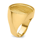 22 mm 14k Yellow Gold coin bezel for 22 mm Coin — additional image