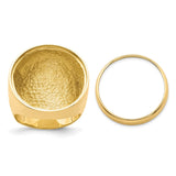 22 mm 14k Yellow Gold coin bezel for 22 mm Coin