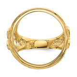 22 mm 14k Yellow Gold coin bezel for 22 mm Coin — additional image