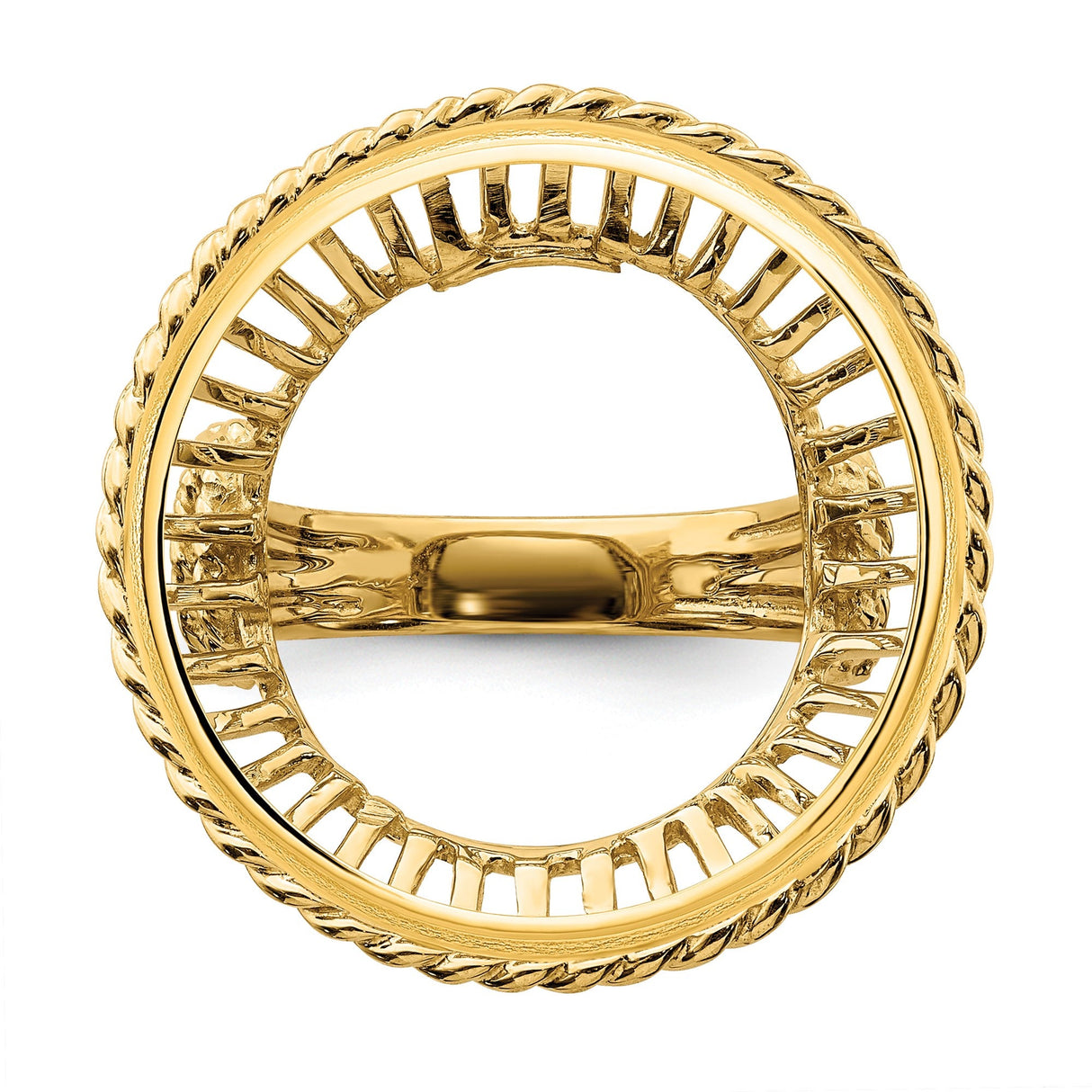 22 mm 14k Yellow Gold coin bezel for 22 mm Coin — additional image