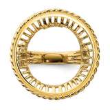 22 mm 14k Yellow Gold coin bezel for 22 mm Coin — additional image