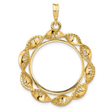 23 mm 14k Yellow Gold coin bezel for 22.6 mm Coin — additional image
