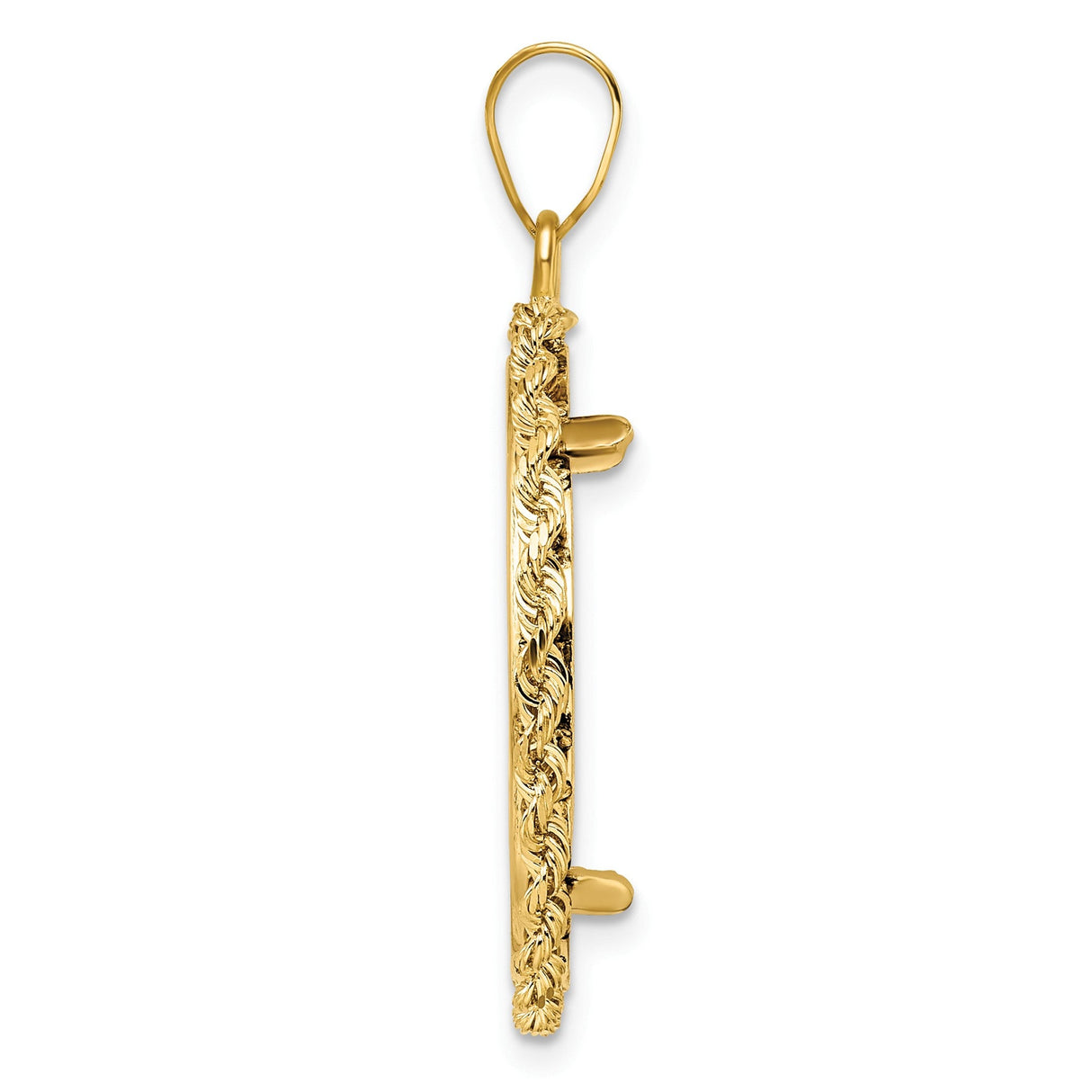 23 mm 14k Yellow Gold coin bezel for 22.6 mm Coin — alternate view