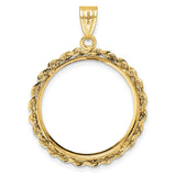 23 mm 14k Yellow Gold coin bezel for 22.6 mm Coin — additional image