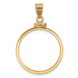23 mm 14k Yellow Gold coin bezel for 22.6 mm Coin — additional image
