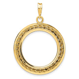 23 mm 14k Yellow Gold coin bezel for 22.6 mm Coin — additional image