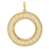 25 mm 14k Yellow Gold coin bezel for 24.5 mm Coin — additional image