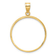 25 mm 10k Yellow Gold coin bezel for 25 mm Coin