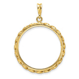 25 mm 14k Yellow Gold coin bezel for 25 mm Coin — additional image