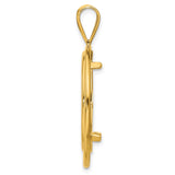 25 mm 14k Yellow Gold coin bezel for 25 mm Coin — alternate view