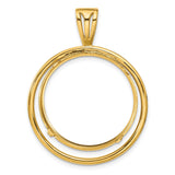 25 mm 14k Yellow Gold coin bezel for 25 mm Coin — additional image