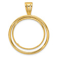 25 mm 14k Yellow Gold coin bezel for 25 mm Coin