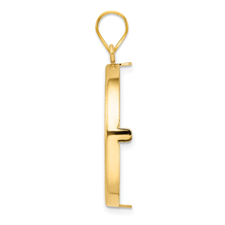 25 mm 14k Yellow Gold coin bezel for 25 mm Coin — alternate view