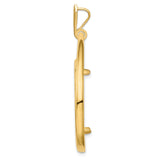 25 mm 14k Yellow Gold coin bezel for 25 mm Coin — alternate view