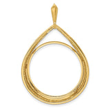 25 mm 14k Yellow Gold coin bezel for 25 mm Coin — additional image