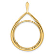 25 mm 14k Yellow Gold coin bezel for 25 mm Coin