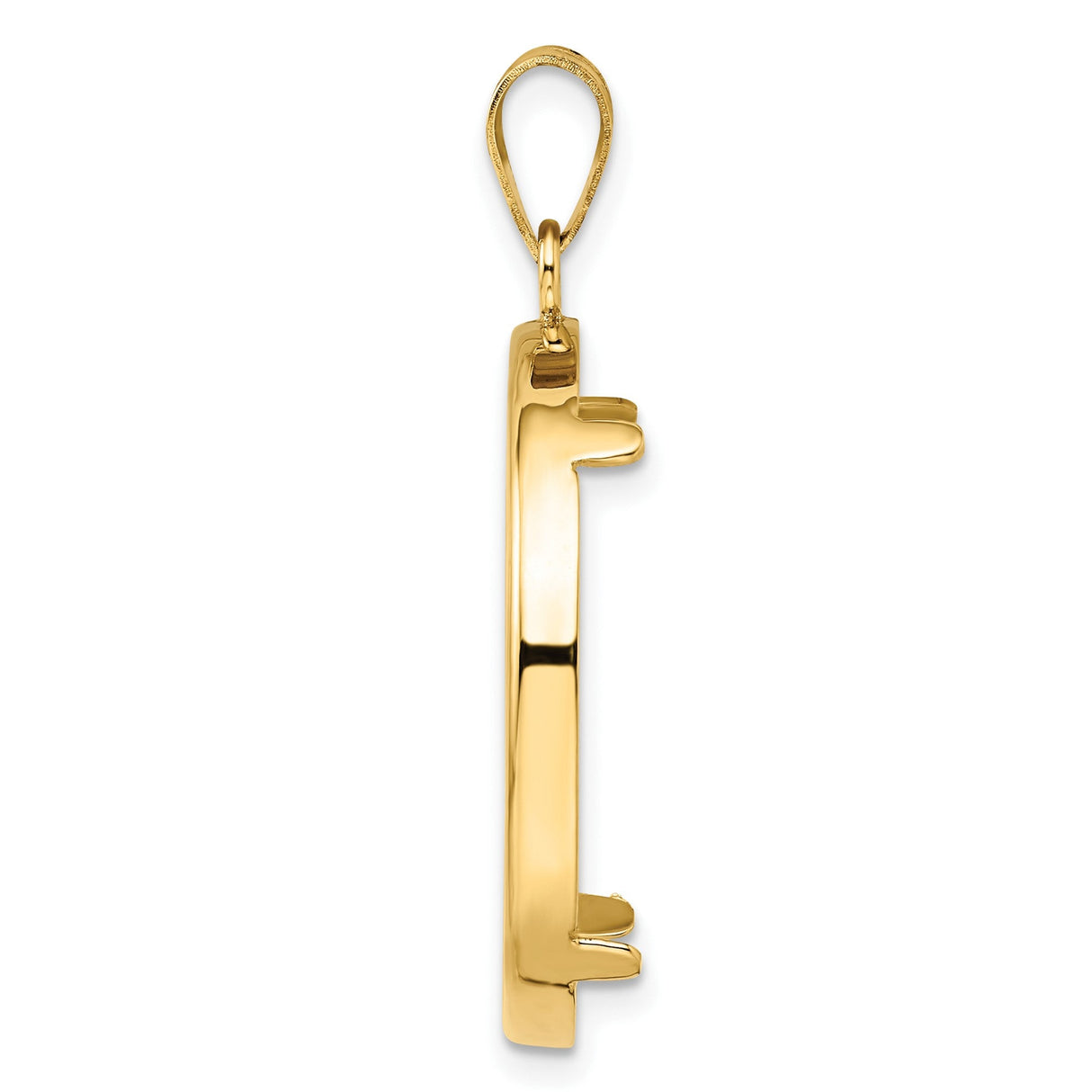 25 mm 14k Yellow Gold coin bezel for 25 mm Coin — alternate view