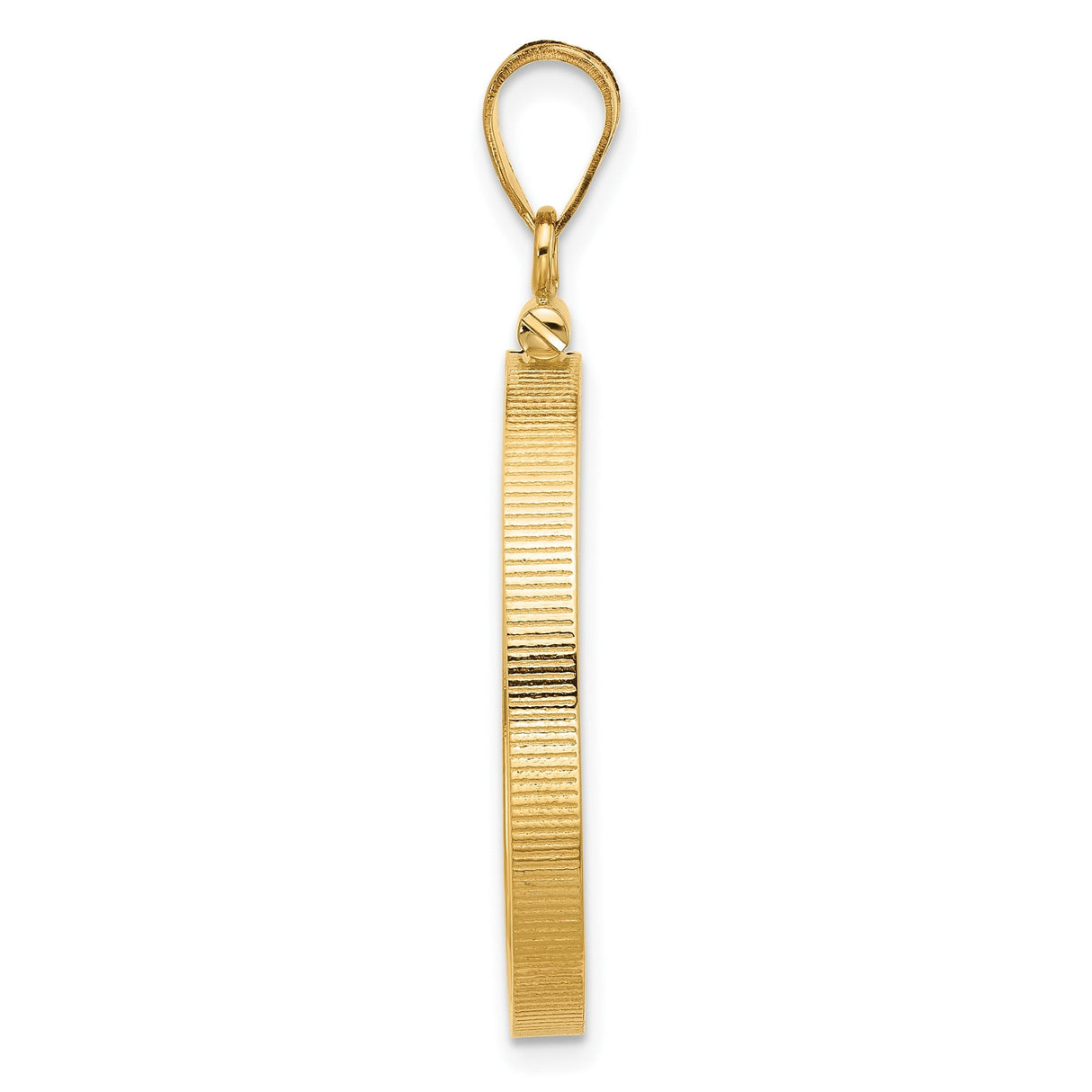25 mm 14k Yellow Gold coin bezel for 25 mm Coin — alternate view