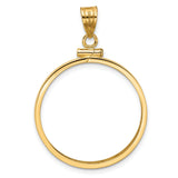 25 mm 14k Yellow Gold coin bezel for 25 mm Coin — additional image