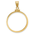 25 mm 14k Yellow Gold coin bezel for 25 mm Coin