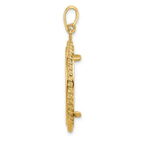 25 mm 14k Yellow Gold coin bezel for 25 mm Coin — alternate view