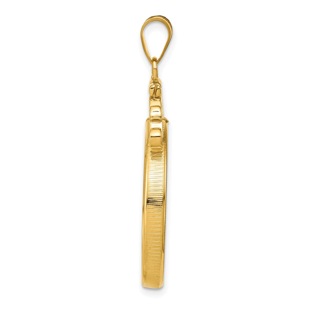 25 mm 14k Yellow Gold coin bezel for 25 mm Coin — alternate view