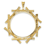 27 mm 14k Yellow Gold coin bezel for 27 mm Coin — additional image