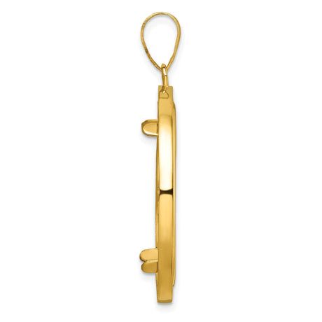 27 mm 14k Yellow Gold coin bezel for 27 mm Coin — alternate view