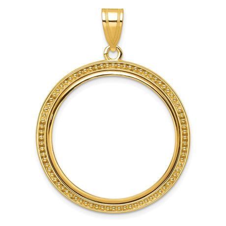 27 mm 10k Yellow Gold coin bezel for 27 mm Coin
