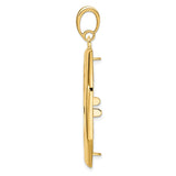 27 mm 14k Yellow Gold coin bezel for 27 mm Coin — alternate view