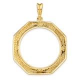 27 mm 14k Yellow Gold coin bezel for 27 mm Coin — additional image