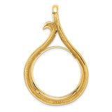 27 mm 14k Yellow Gold coin bezel for 27 mm Coin — additional image