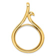 27 mm 14k Yellow Gold coin bezel for 27 mm Coin