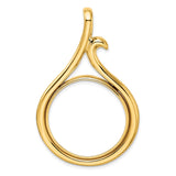 27 mm 14k Yellow Gold coin bezel for 27 mm Coin