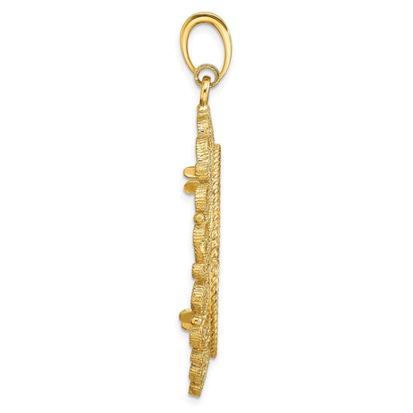 27 mm 14k Yellow Gold coin bezel for 27 mm Coin — alternate view