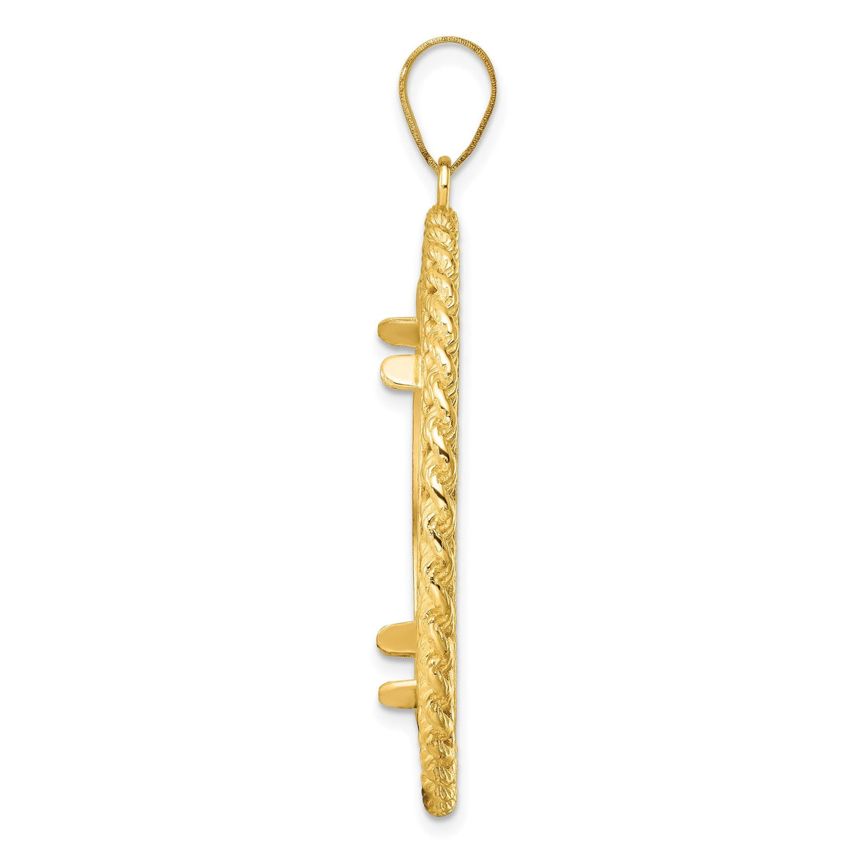 27 mm 14k Yellow Gold coin bezel for 27 mm Coin — alternate view