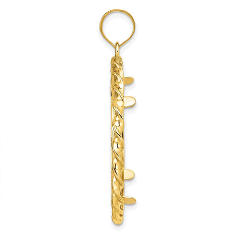 27 mm 14k Yellow Gold coin bezel for 27 mm Coin — alternate view