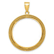 27 mm 14k Yellow Gold coin bezel for 27 mm Coin