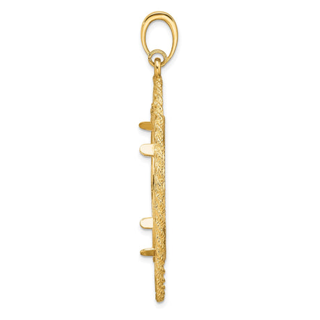 27 mm 14k Yellow Gold coin bezel for 27 mm Coin — alternate view