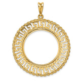 27 mm 14k Yellow Gold coin bezel for 27 mm Coin — additional image