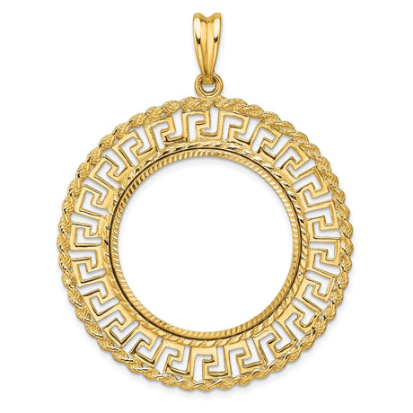 27 mm 14k Yellow Gold coin bezel for 27 mm Coin