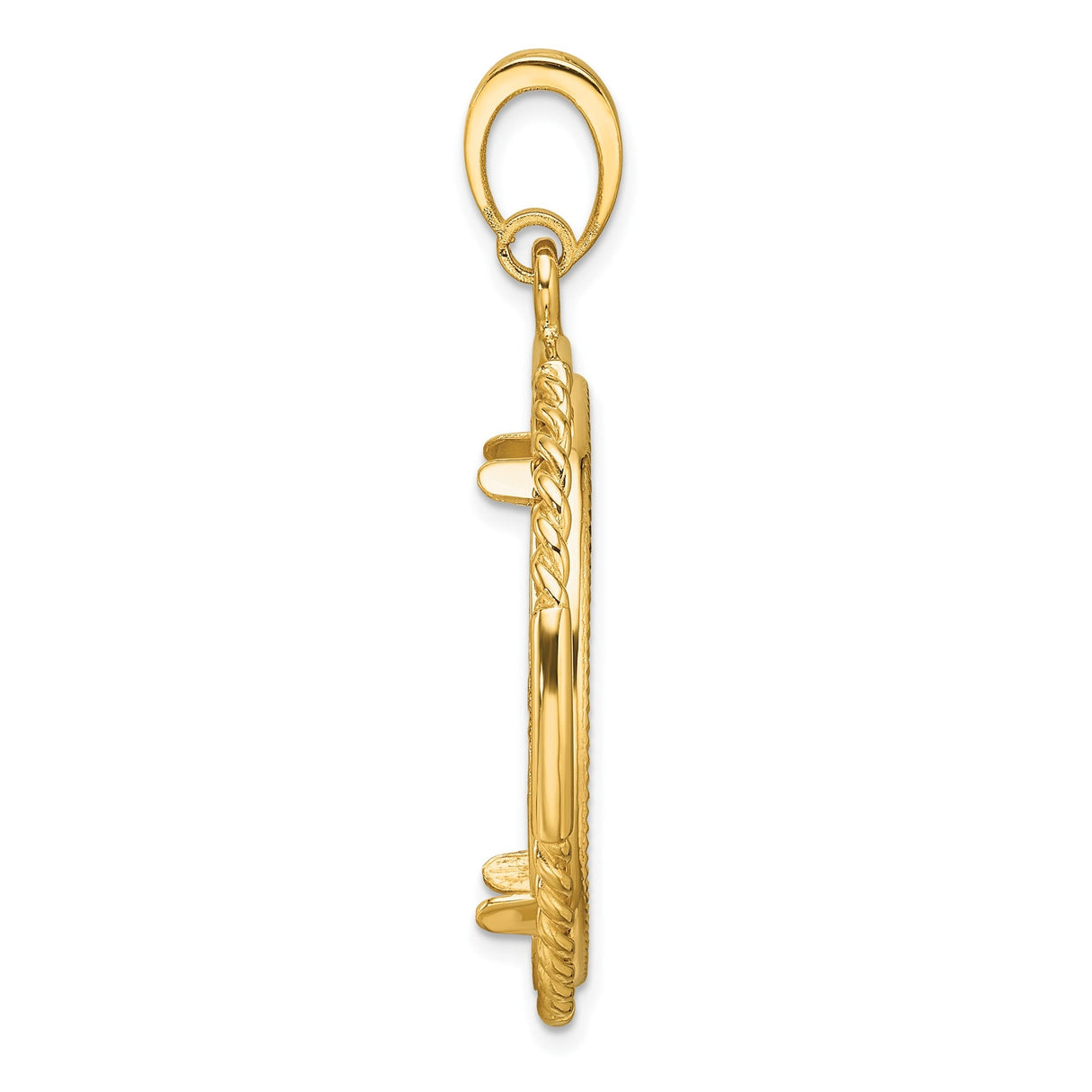 27 mm 14k Yellow Gold coin bezel for 27 mm Coin — alternate view