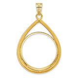 27 mm 14k Yellow Gold coin bezel for 27 mm Coin — additional image