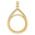 27 mm 14k Yellow Gold coin bezel for 27 mm Coin