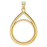 27 mm 14k Yellow Gold coin bezel for 27 mm Coin