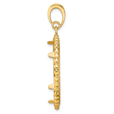 27 mm 14k Yellow Gold coin bezel for 27 mm Coin — alternate view