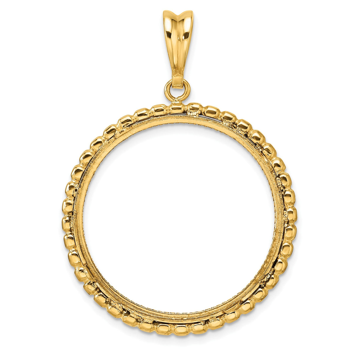 27 mm 14k Yellow Gold coin bezel for 27 mm Coin — additional image