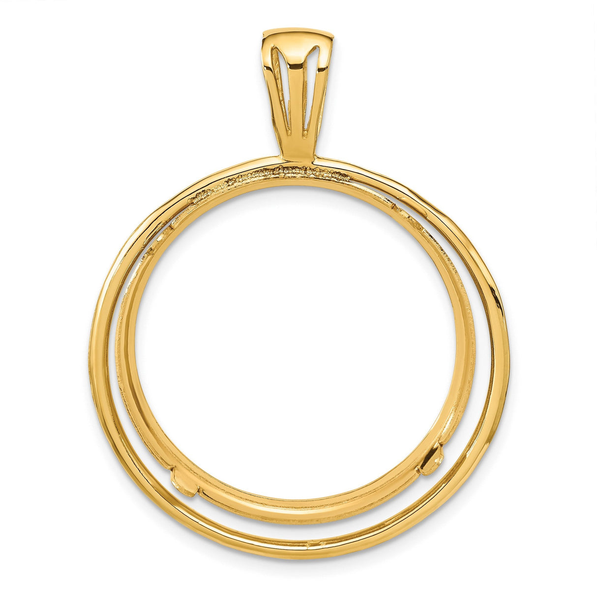 27 mm 14k Yellow Gold coin bezel for 27 mm Coin — additional image